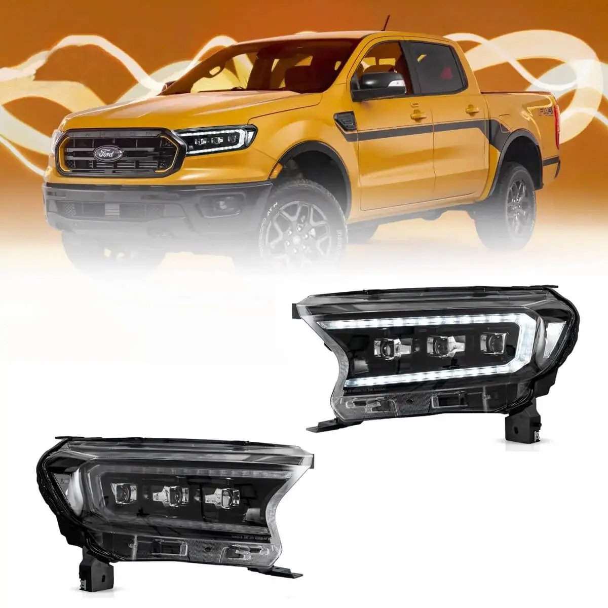 Headlights For Ford Ranger 2015 - 2021 - Image 7