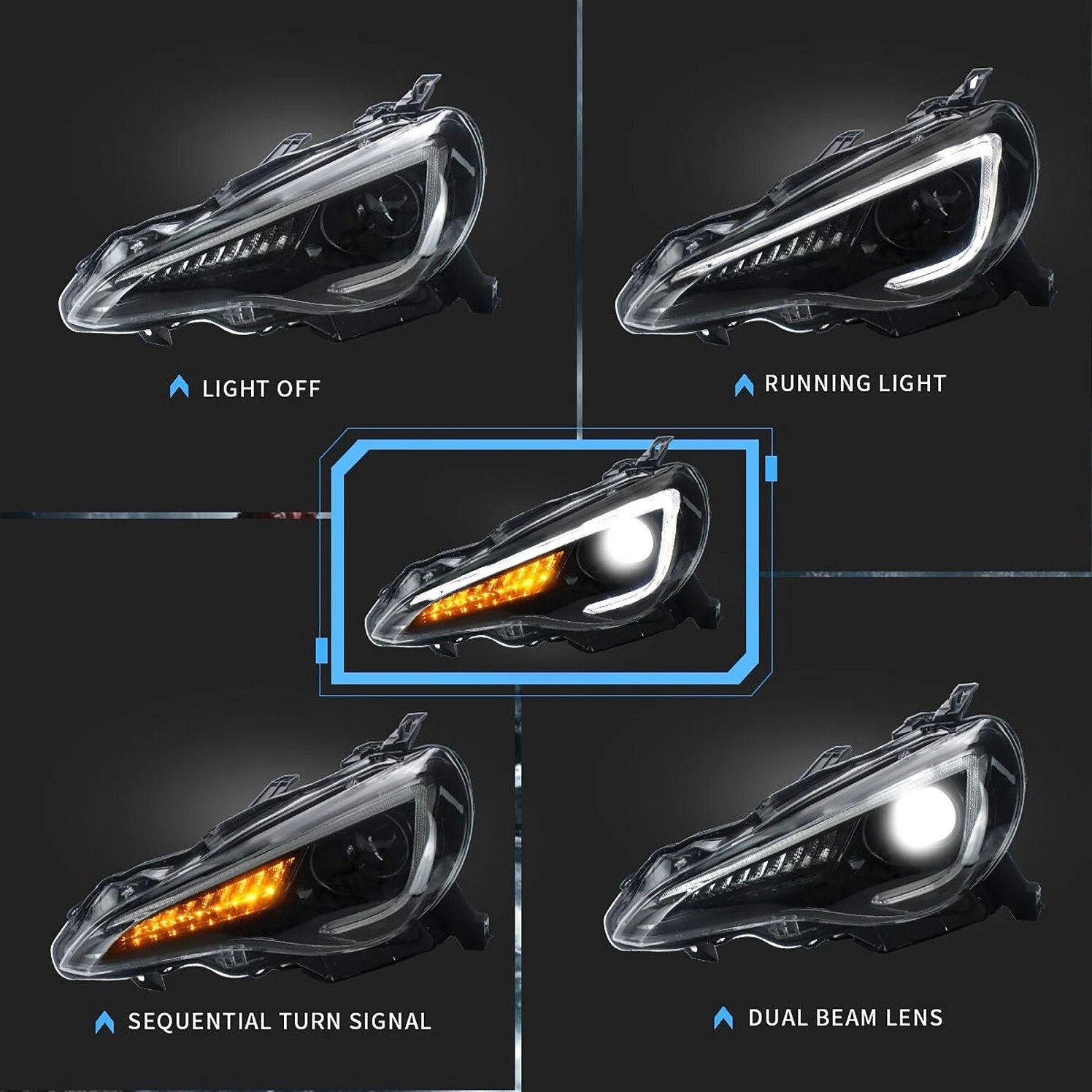 Headlights For Toyota 86 / Subaru BRZ 2012 - 2020 - Image 7