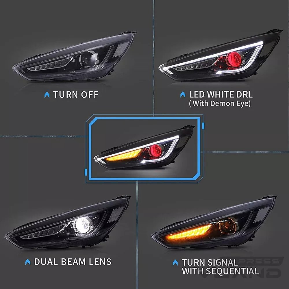 Headlights For Ford Focus 2015 - 2018 - Image 11