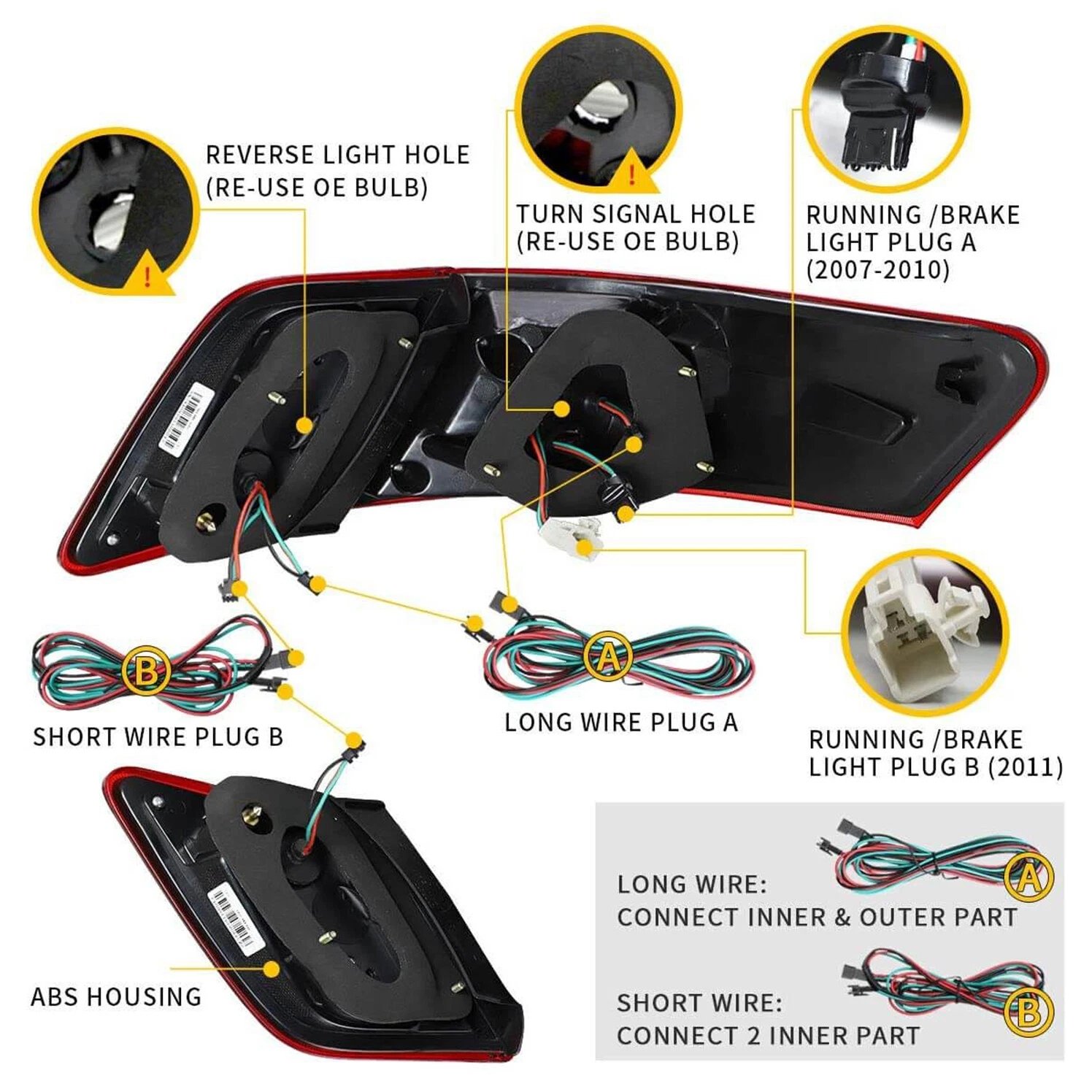 Tail Lights For Smoked Toyota Camry 2006 - 2011 - Image 12