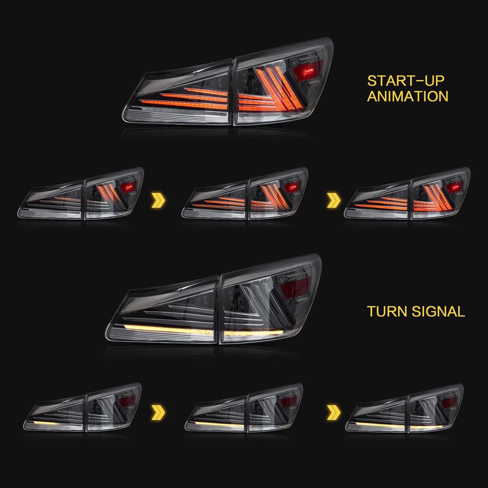 Tail lights for Lexus IS250 2006 - 2013 - Image 10
