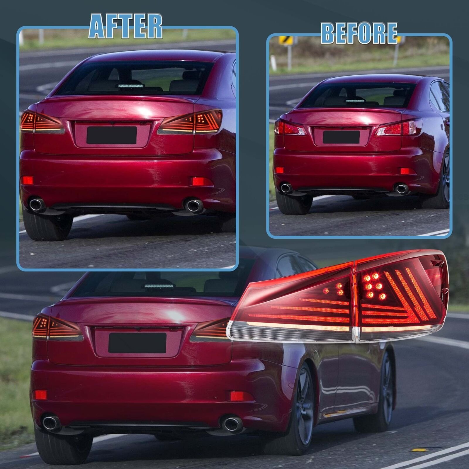Tail lights for Lexus IS250 2006 - 2013 - Image 2