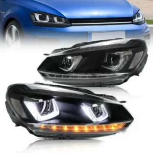 Headlights For 2010 - 2014 Volkswagen Golf MK6