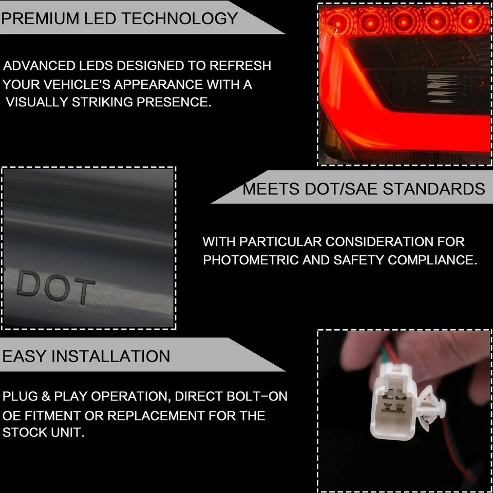 Tail Lights For Smoked Toyota Camry 2006 - 2011 - Image 10