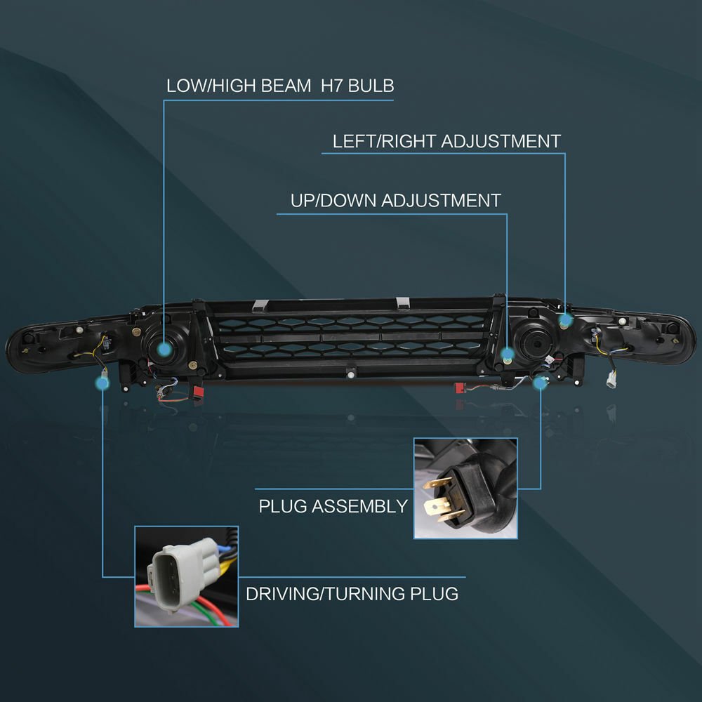 Headlights For 2007 - 2020 Toyota FJ Cruiser - Image 8