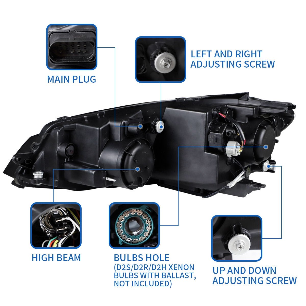 Headlights For 2018-2021 VW Golf 7.5 MK7.5 - Image 4