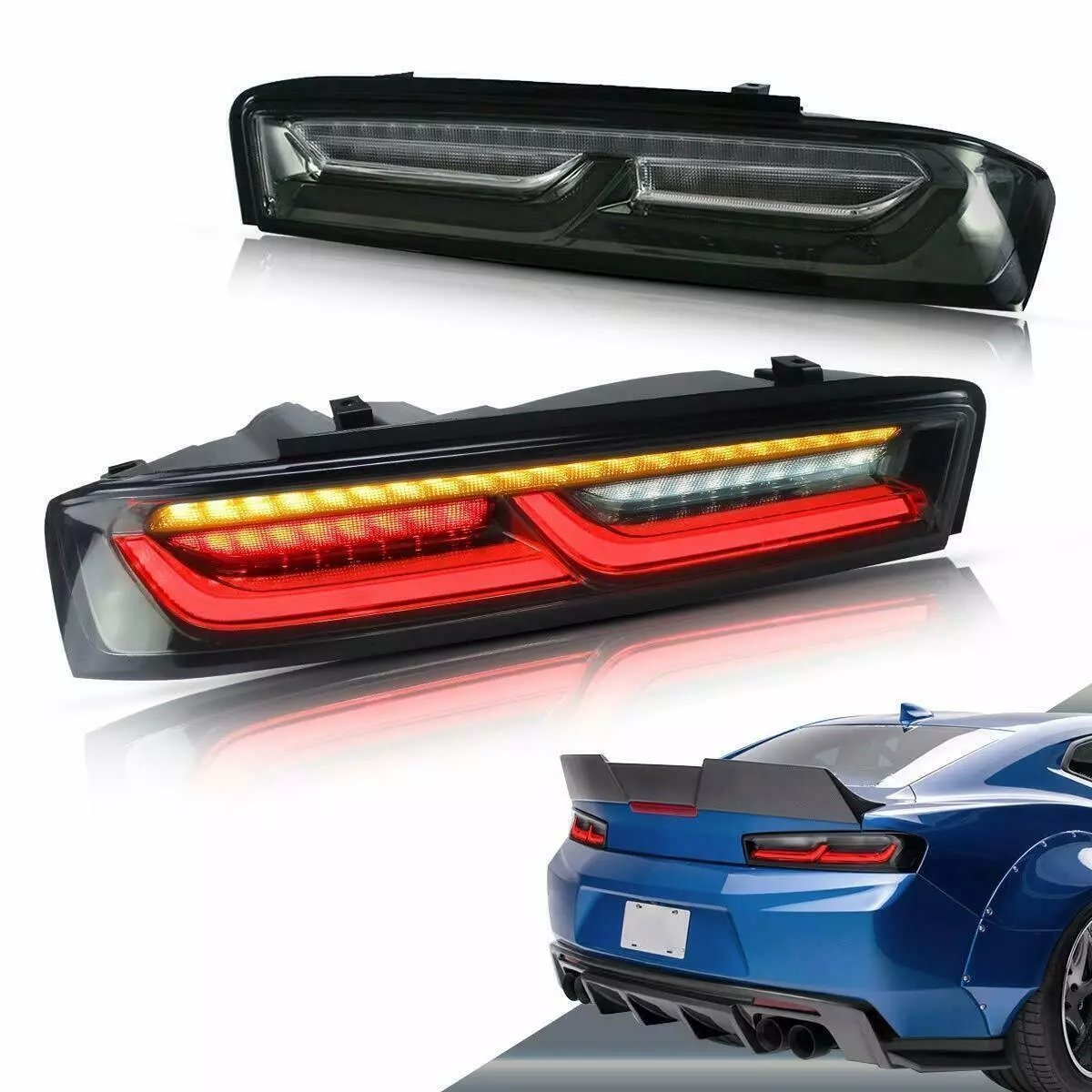 Tail Lights For Chevrolet Chevy Camaro 2016-18 Sequential Turn Signals