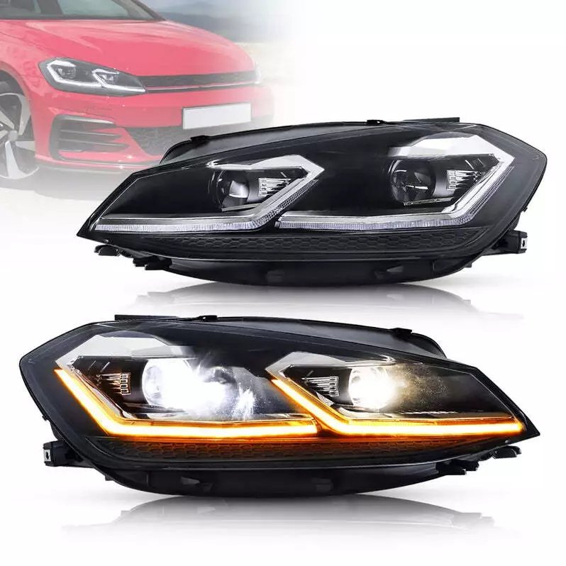 Headlights For 2018-2021 VW Golf 7.5 MK7.5