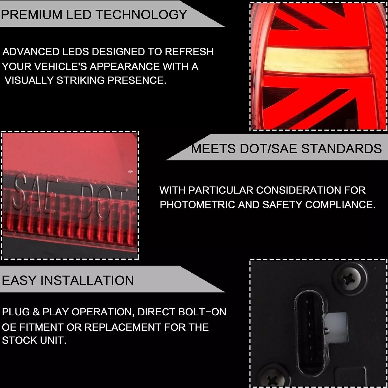 Tail Lights For Mini Cooper F55 F56 F57 2014 - 2019 - Image 10