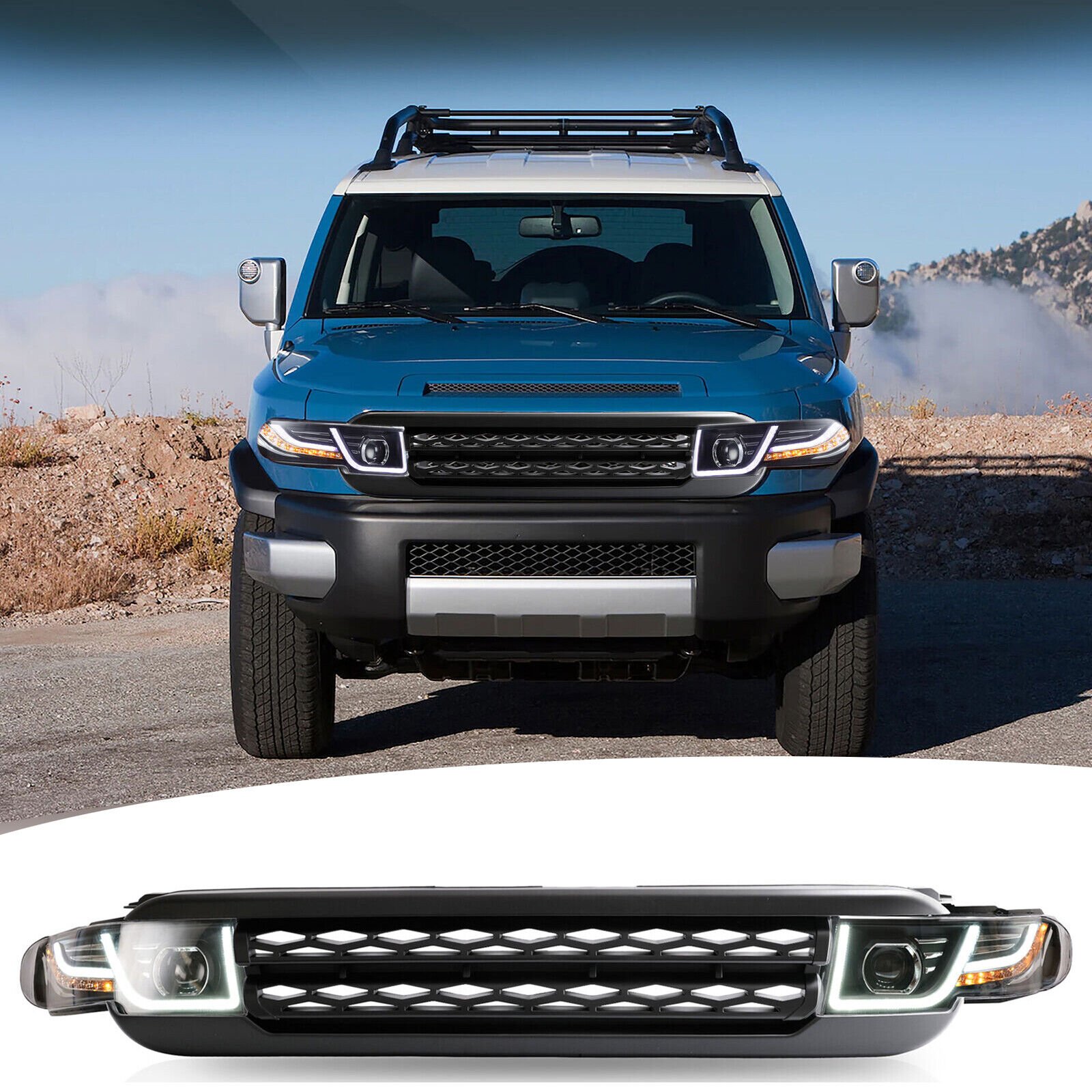 Headlights For 2007 - 2020 Toyota FJ Cruiser - Image 18