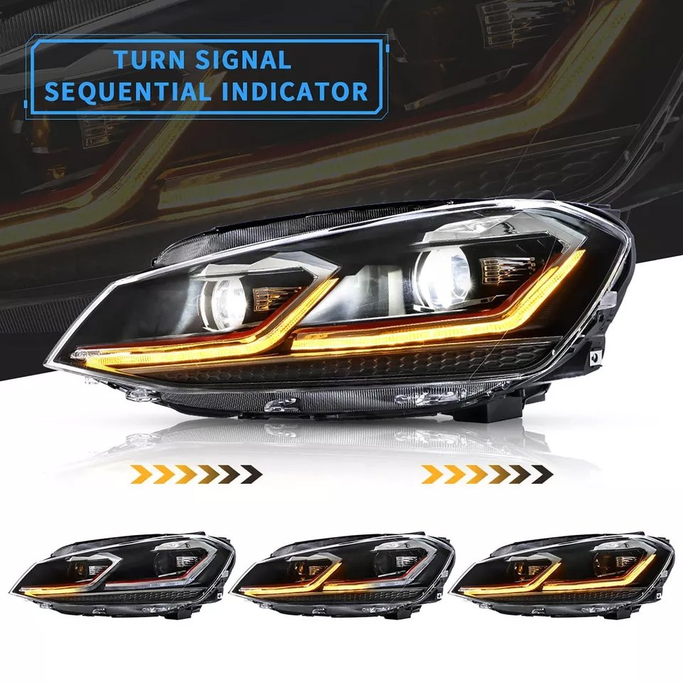 Headlights For 2018-2021 VW Golf 7.5 MK7.5 - Image 13