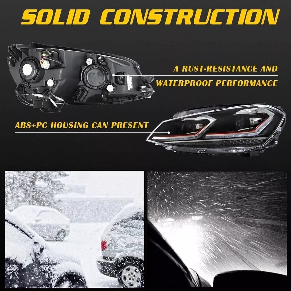 Headlights For 2018-2021 VW Golf 7.5 MK7.5 - Image 11