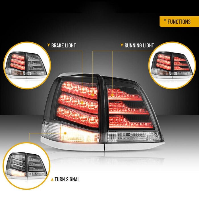 Clear Tail Lights For Toyota Land Cruiser 2008 - 2015 - Image 14