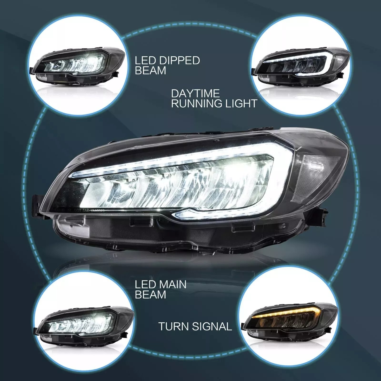 Headlights For Subaru WRX 2015-21 - Image 4