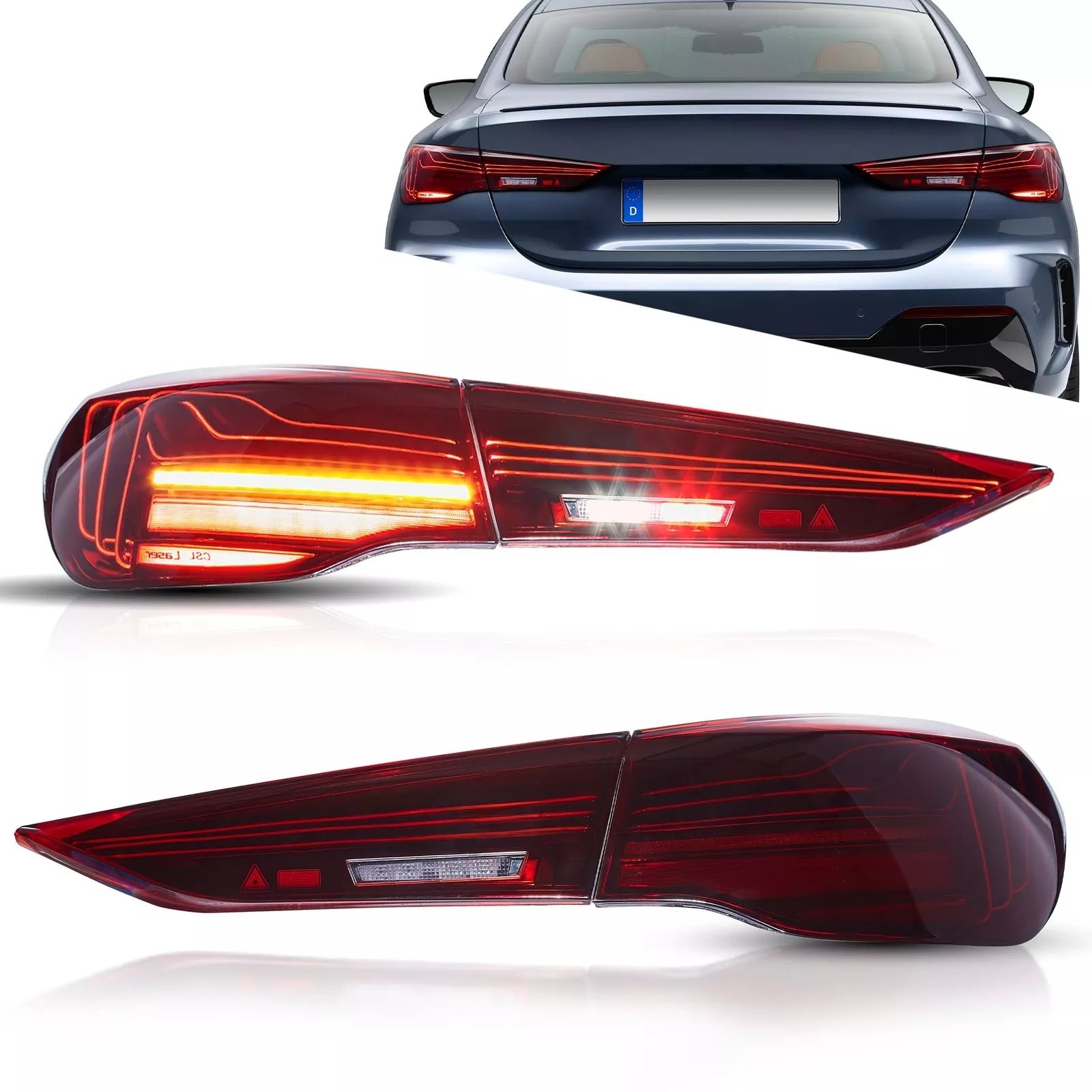 Tail Lights For BMW 4 Series G22 G23 G26 G82 2020 - 2024 with Sequential