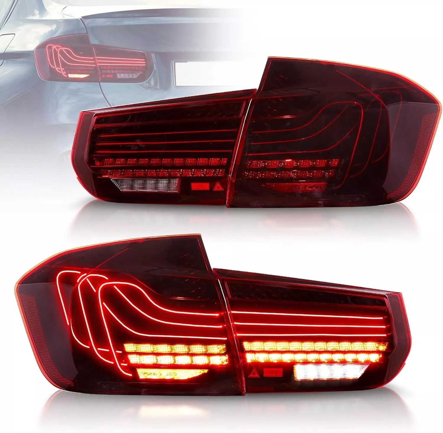 Laser Style Tail Lights For BMW 3-Series F30 F35 F80 2012 - 2018