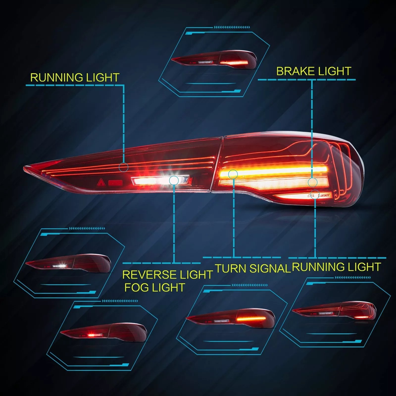 Tail Lights For BMW 4 Series G22 G23 G26 G82 2020 - 2024 with Sequential - Image 9
