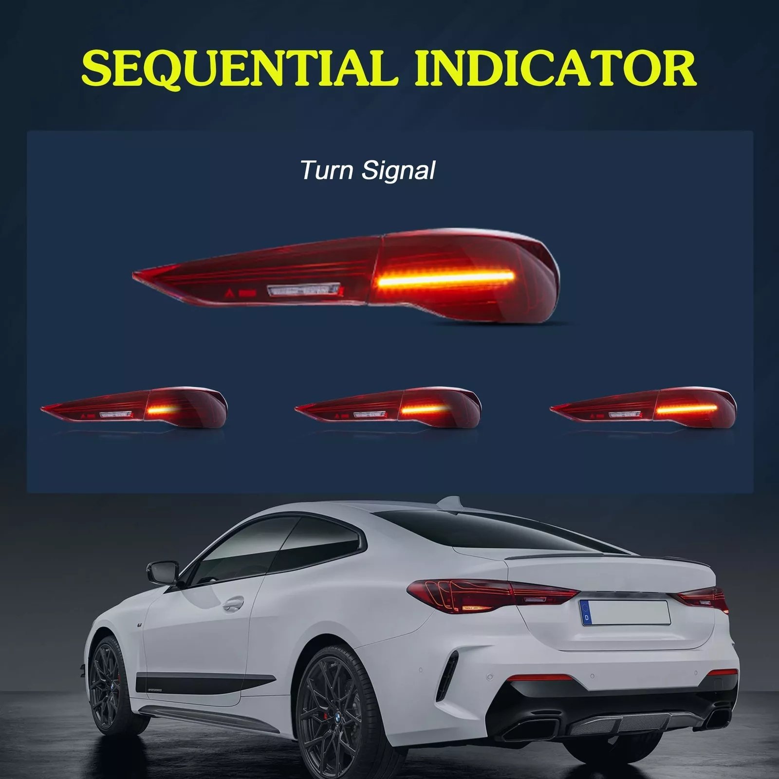 Tail Lights For BMW 4 Series G22 G23 G26 G82 2020 - 2024 with Sequential - Image 5