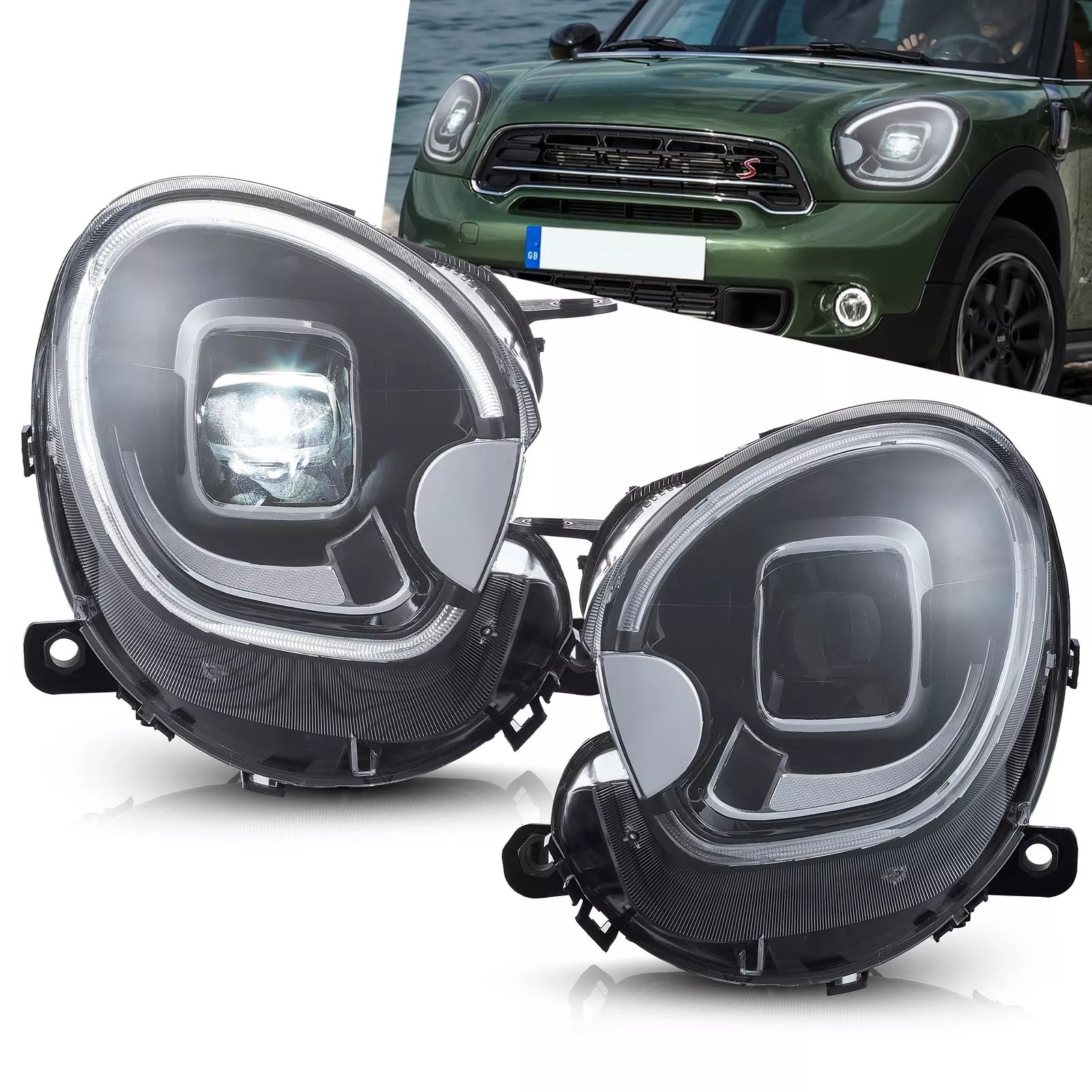 Headlights For 2010-16 Mini Cooper Countryman R60 - Image 11
