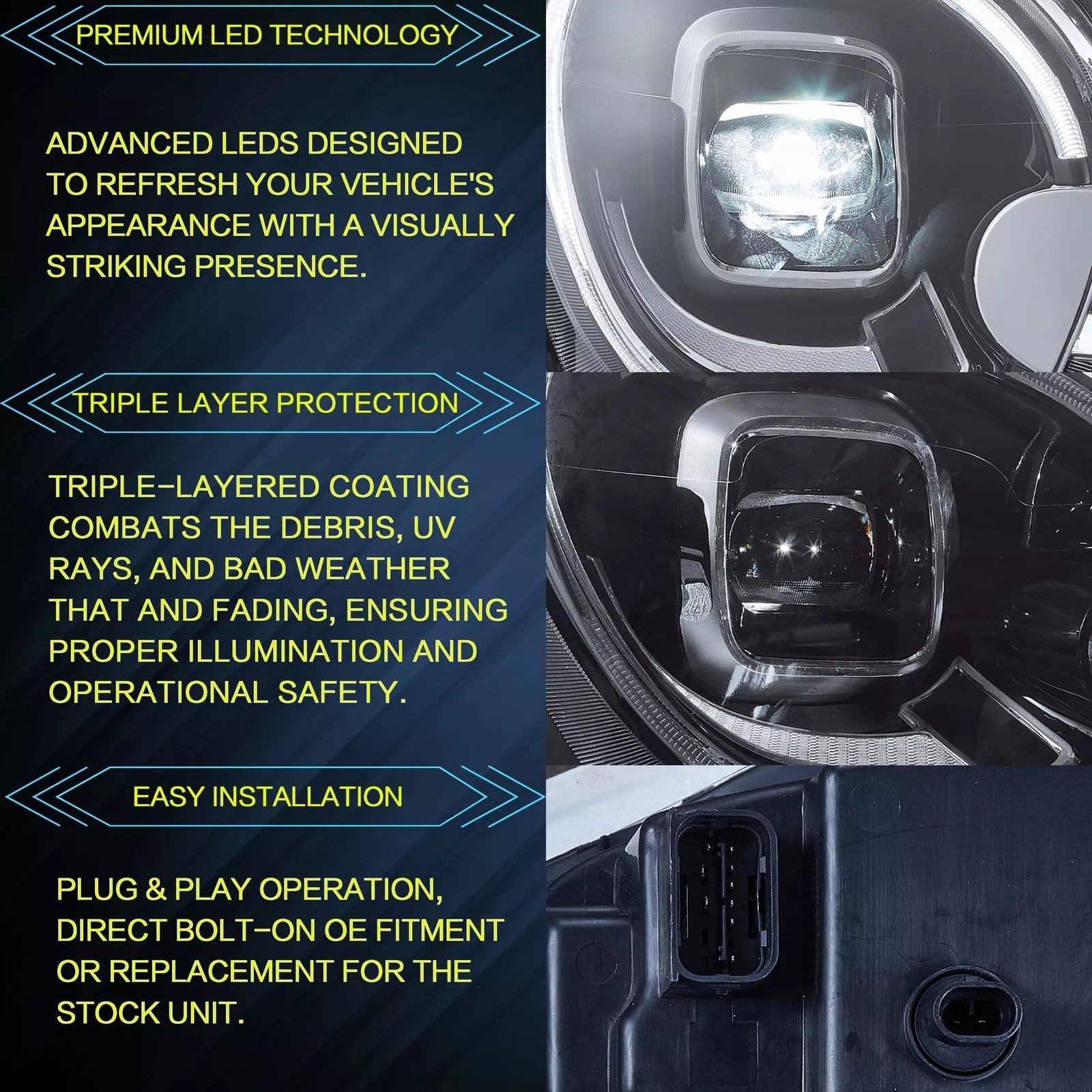 Headlights For 2010-16 Mini Cooper Countryman R60 - Image 9