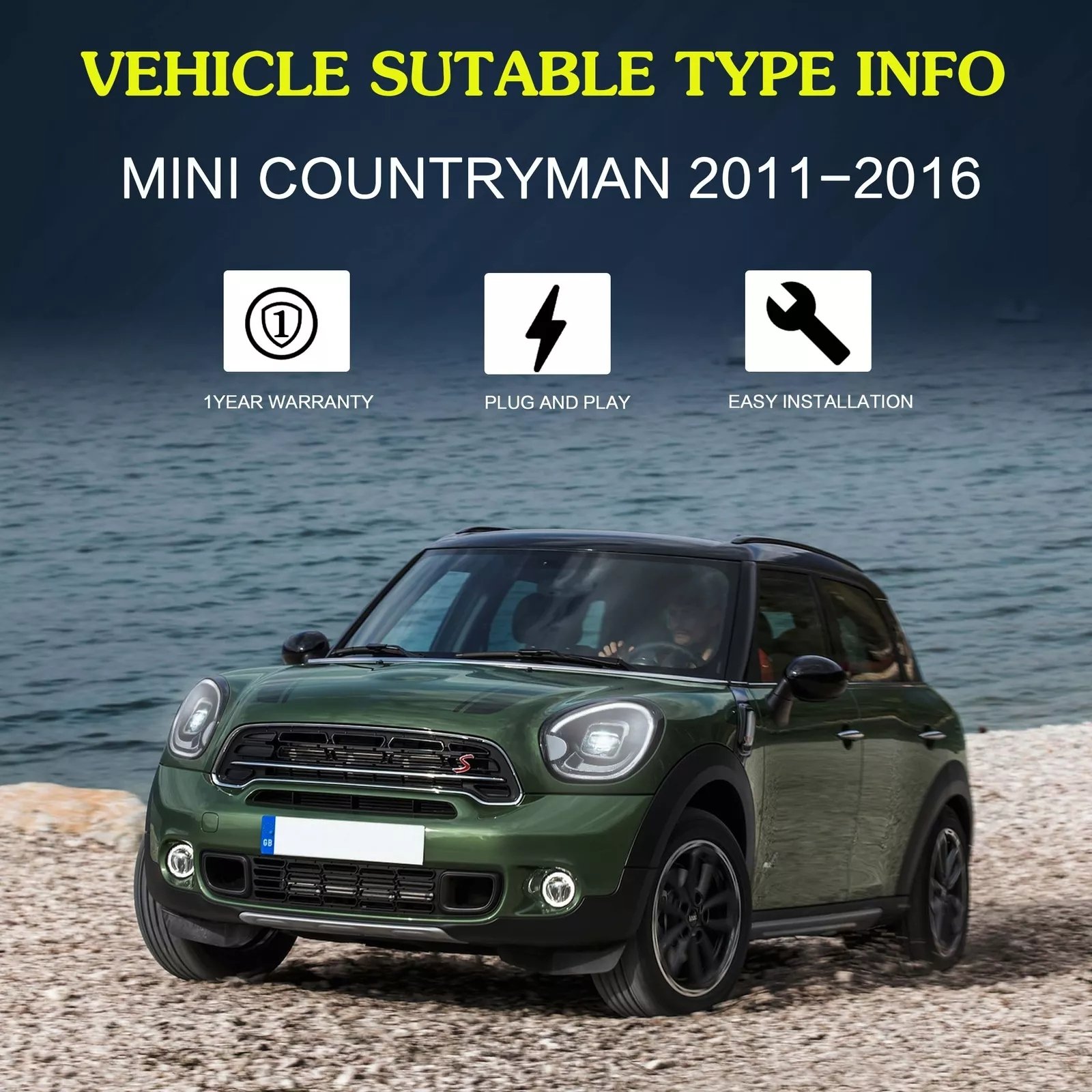 Headlights For 2010-16 Mini Cooper Countryman R60 - Image 4