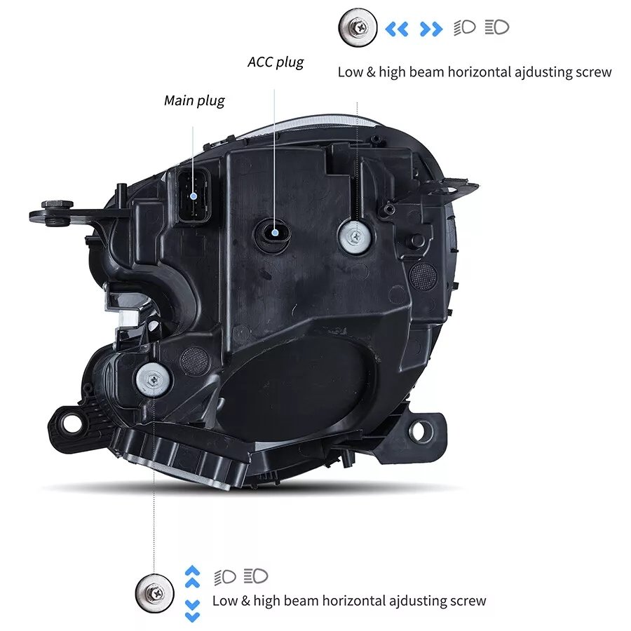 Headlights For 2010-16 Mini Cooper Countryman R60 - Image 2