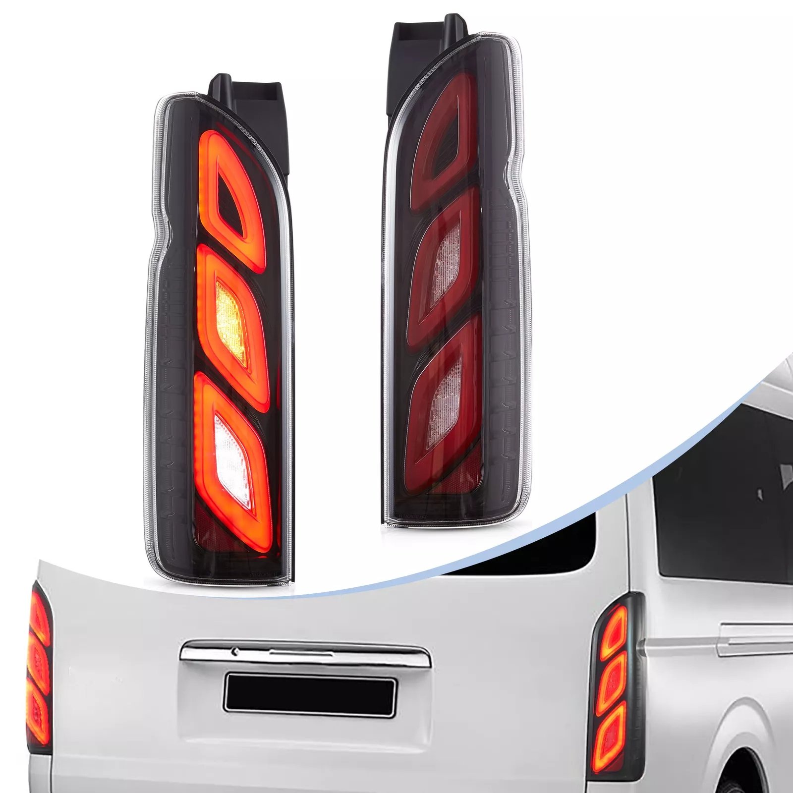 Tail Lights Fit 2005 - 2018 Toyota Hiace