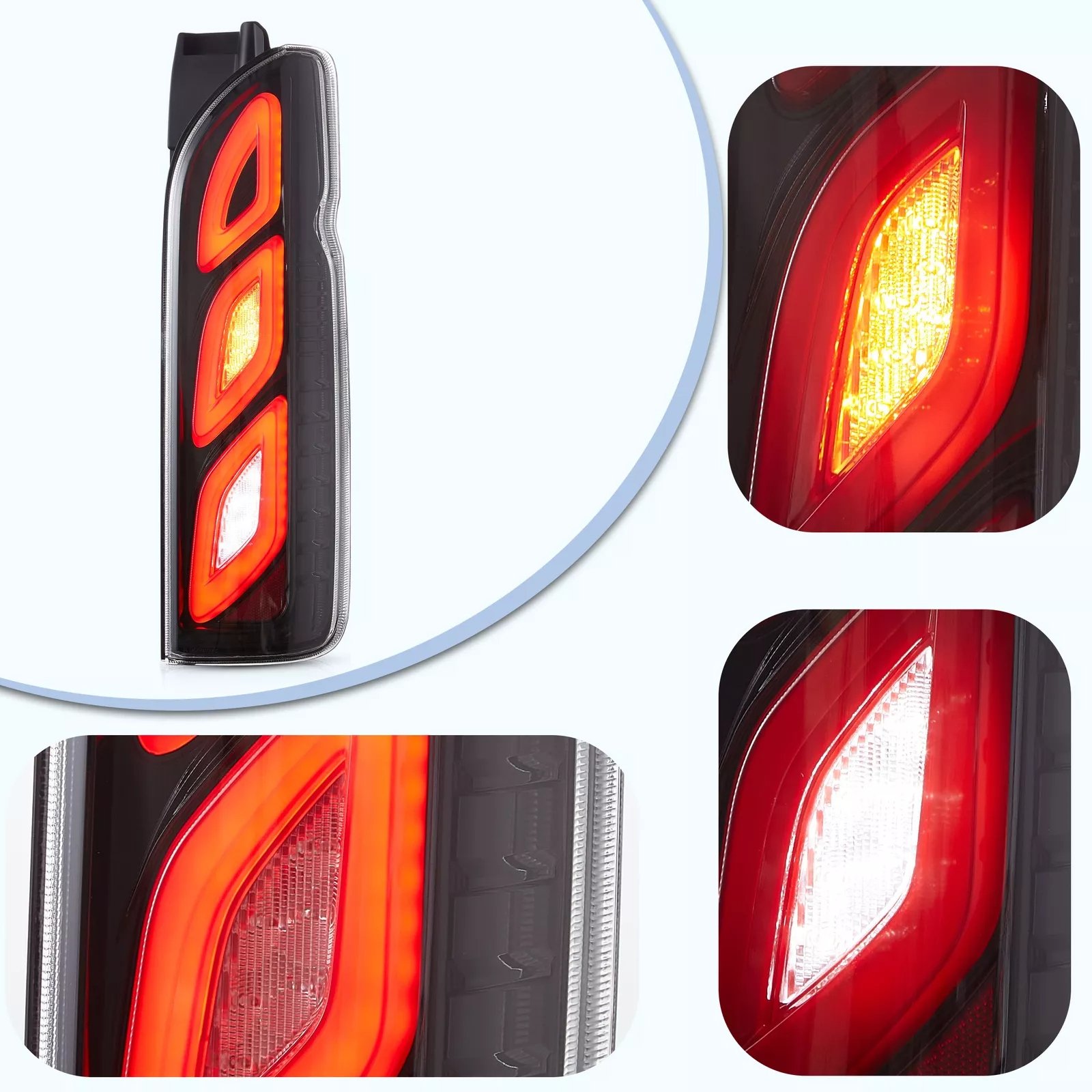 Tail Lights Fit 2005 - 2018 Toyota Hiace - Image 8