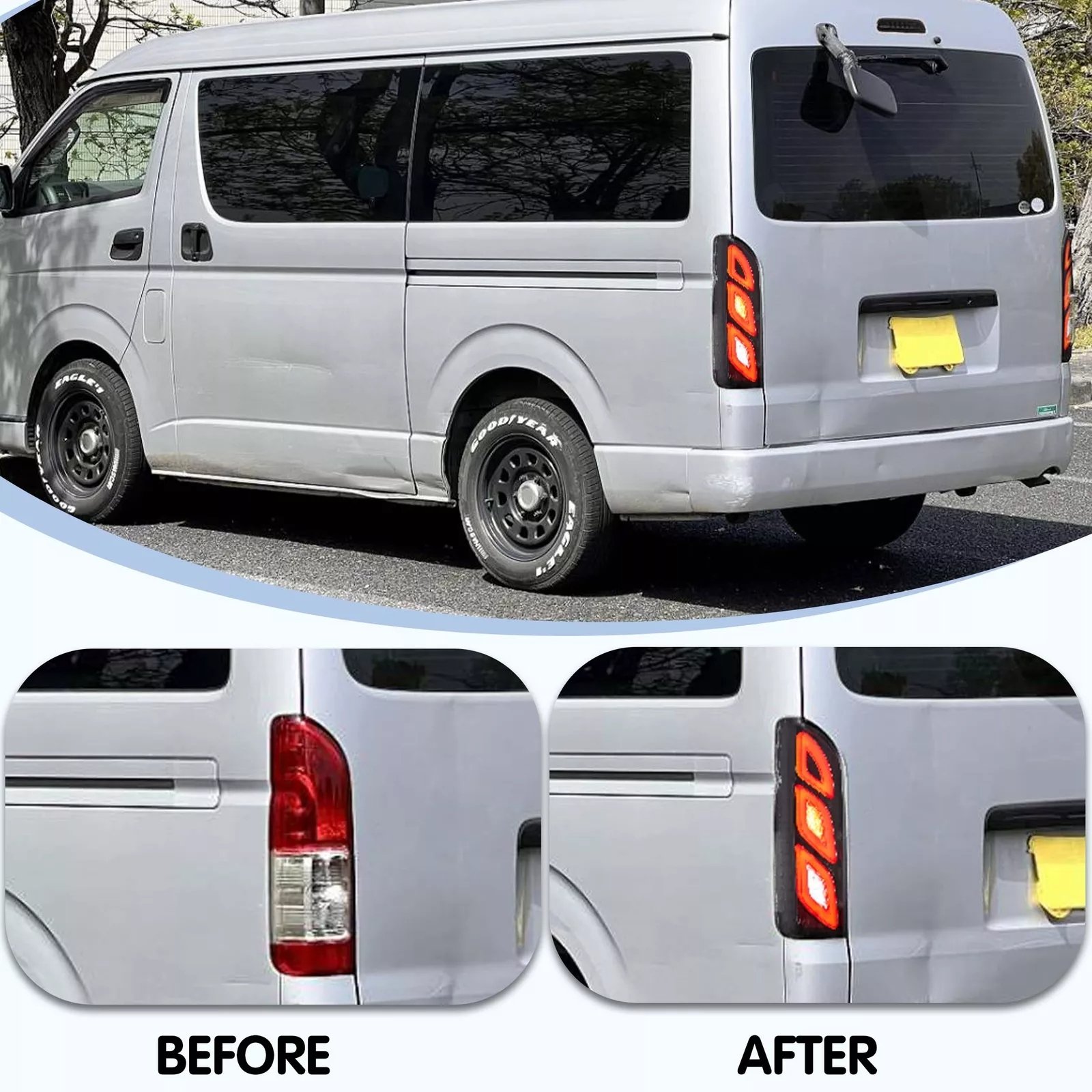 Tail Lights Fit 2005 - 2018 Toyota Hiace - Image 4