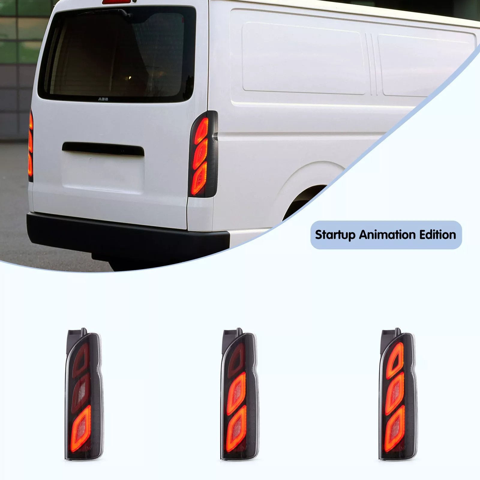 Tail Lights Fit 2005 - 2018 Toyota Hiace - Image 3