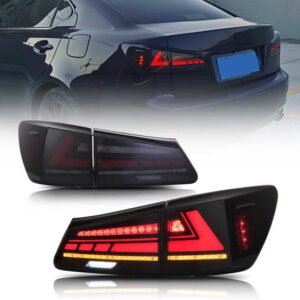 Tail Lights For Lexus IS250 350 ISF 2006 - 2014 with DRL Start-up Animation