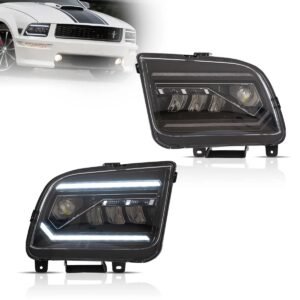 Vland 05-09 Mustang S197 Heardlights With LED Dual Beam Projector