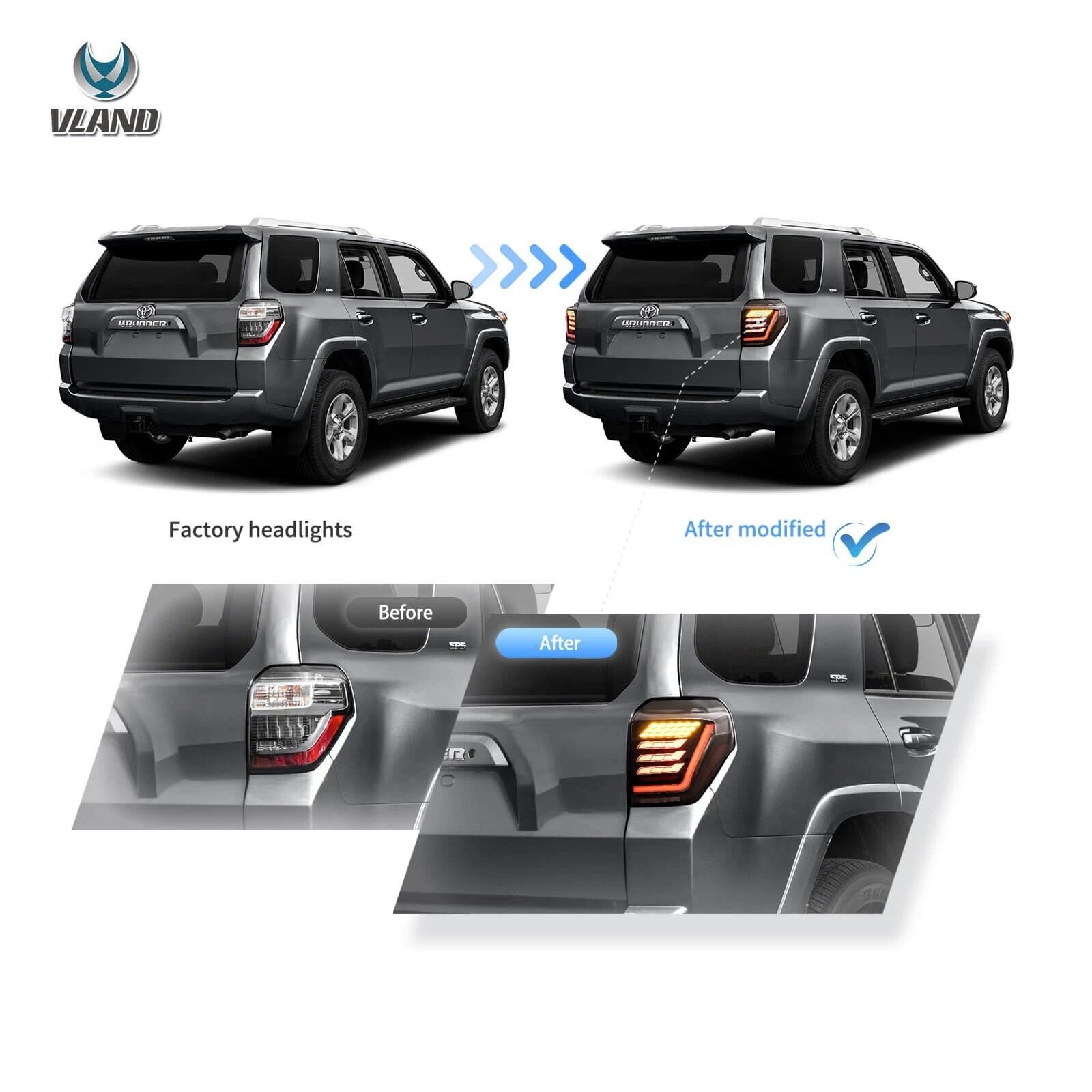 Toyota 4Runner Clear Tail Lights For 2014-2021 - Image 13
