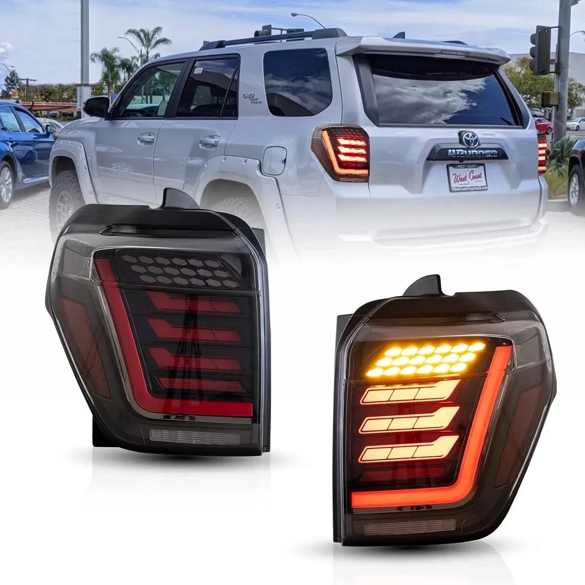 Toyota 4Runner Clear Tail Lights For 2014-2021