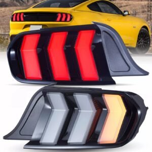 VLAND Tail Lights 2015-2022 Ford Mustang S550 Upgrade W/5 Modes LED Turn Signals