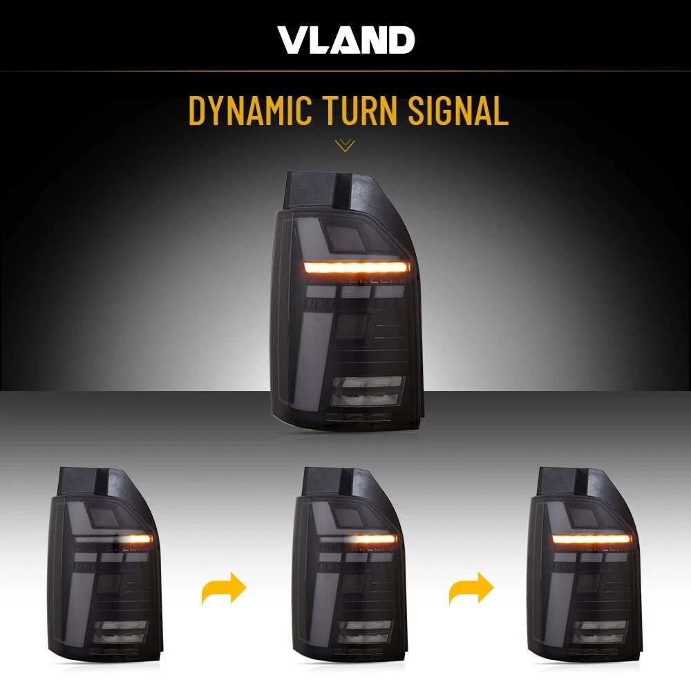 VLAND LED Tail Light For 2016-2019 VW Transporter Multivan Caravelle T6 - Image 17