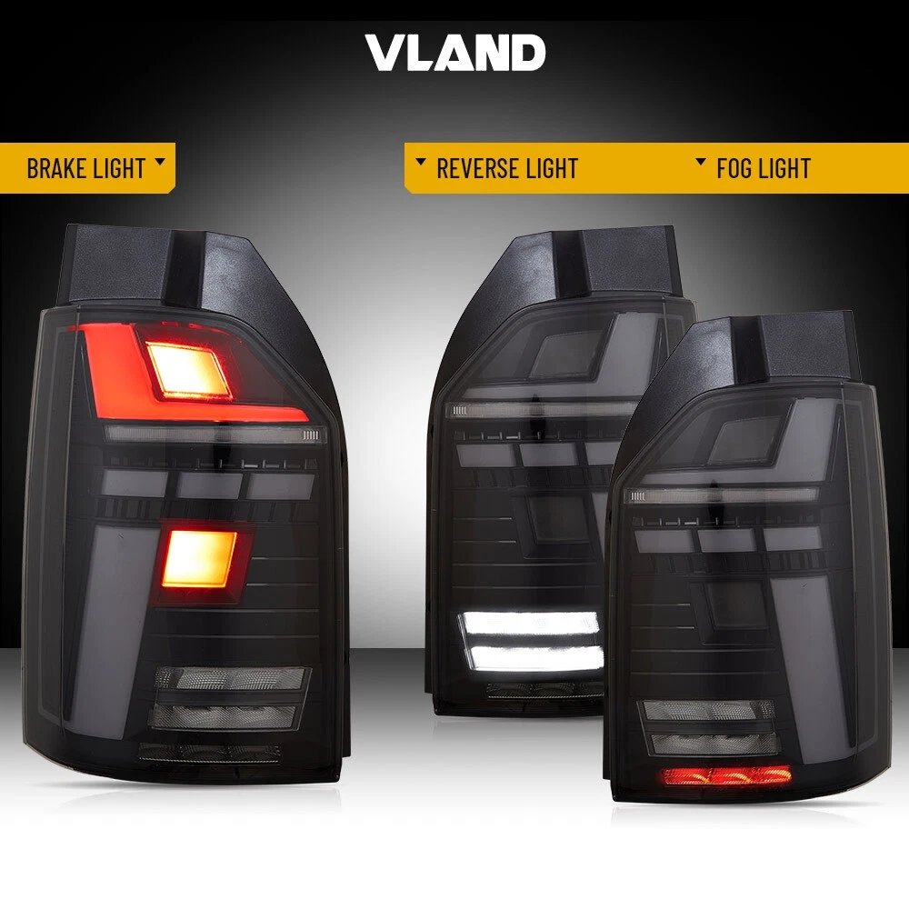 VLAND LED Tail Light For 2016-2019 VW Transporter Multivan Caravelle T6 - Image 19