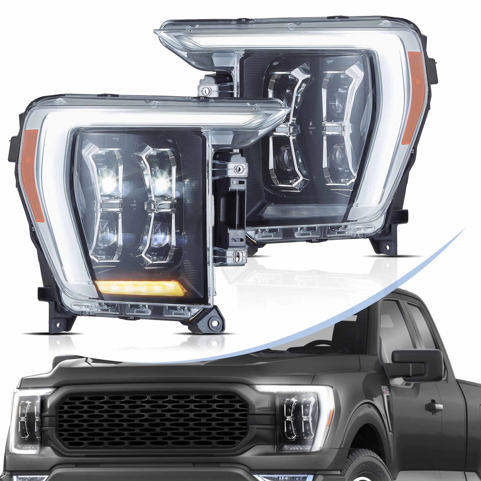 Ford F-150 14th Gen Headlights For 2021-2023 - Image 4