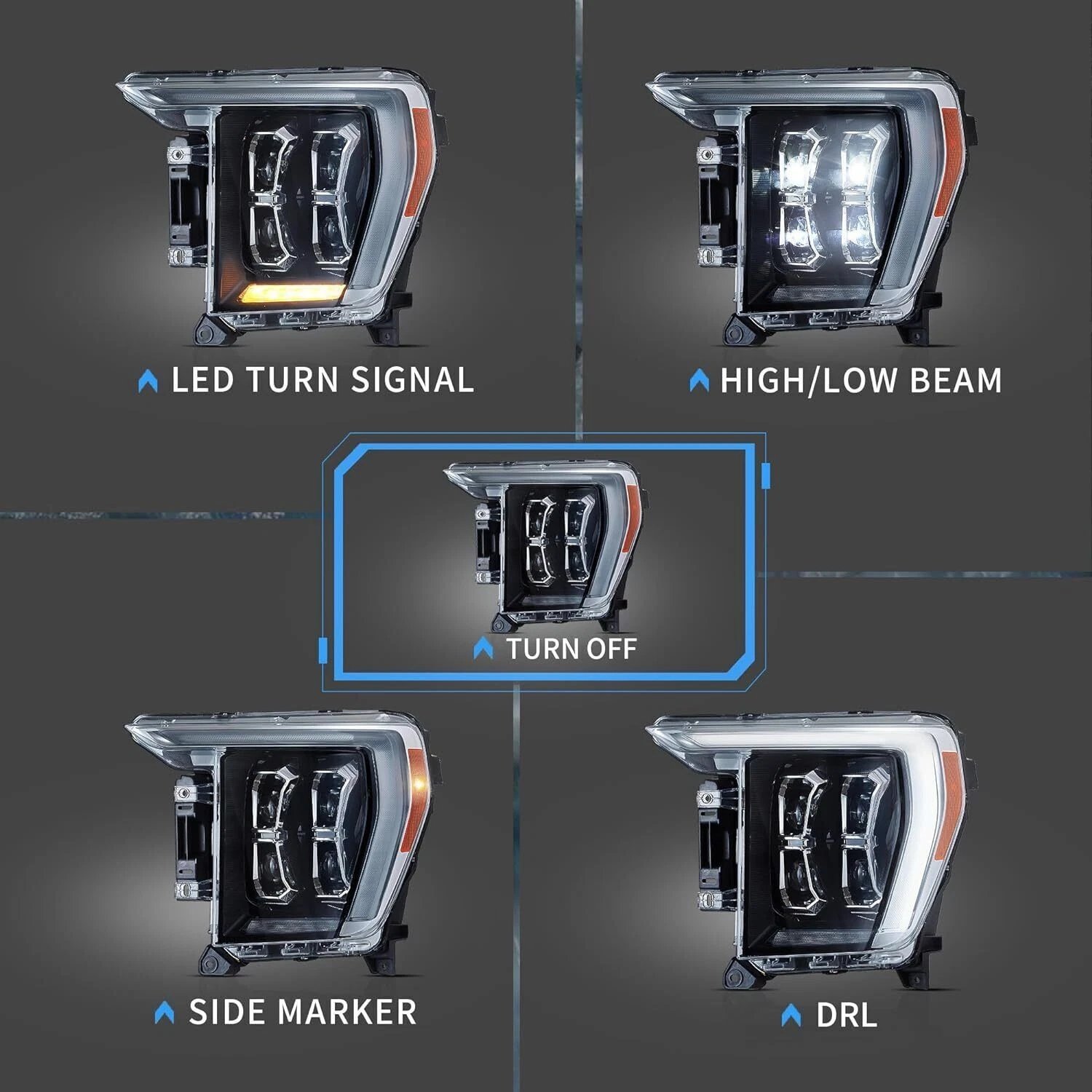 Ford F-150 14th Gen Headlights For 2021-2023 - Image 6