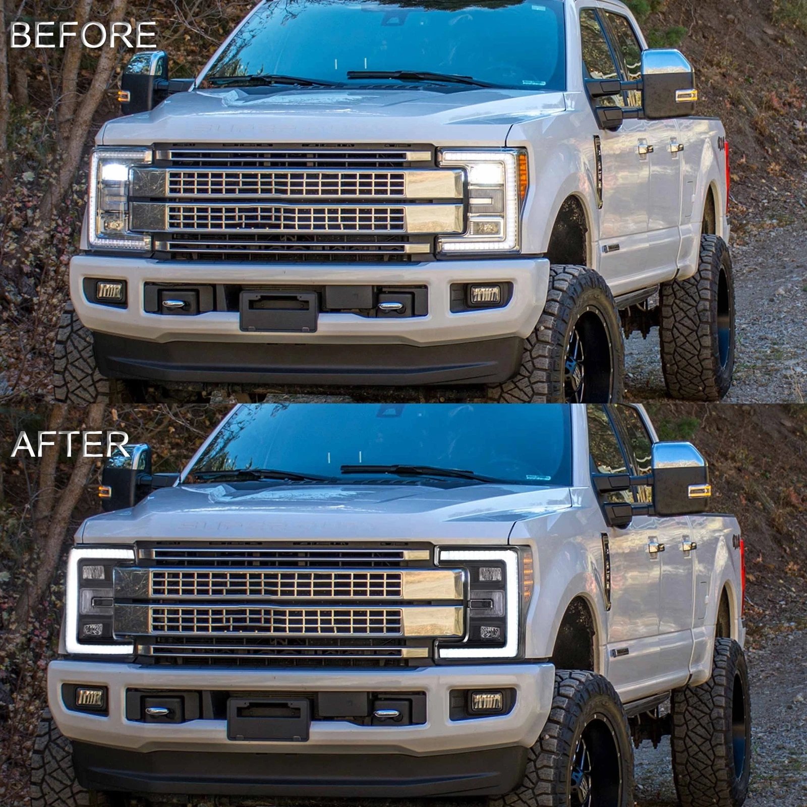 Ford F-250 F350 F450 F550 Headlights For 2017-2019 - Image 9