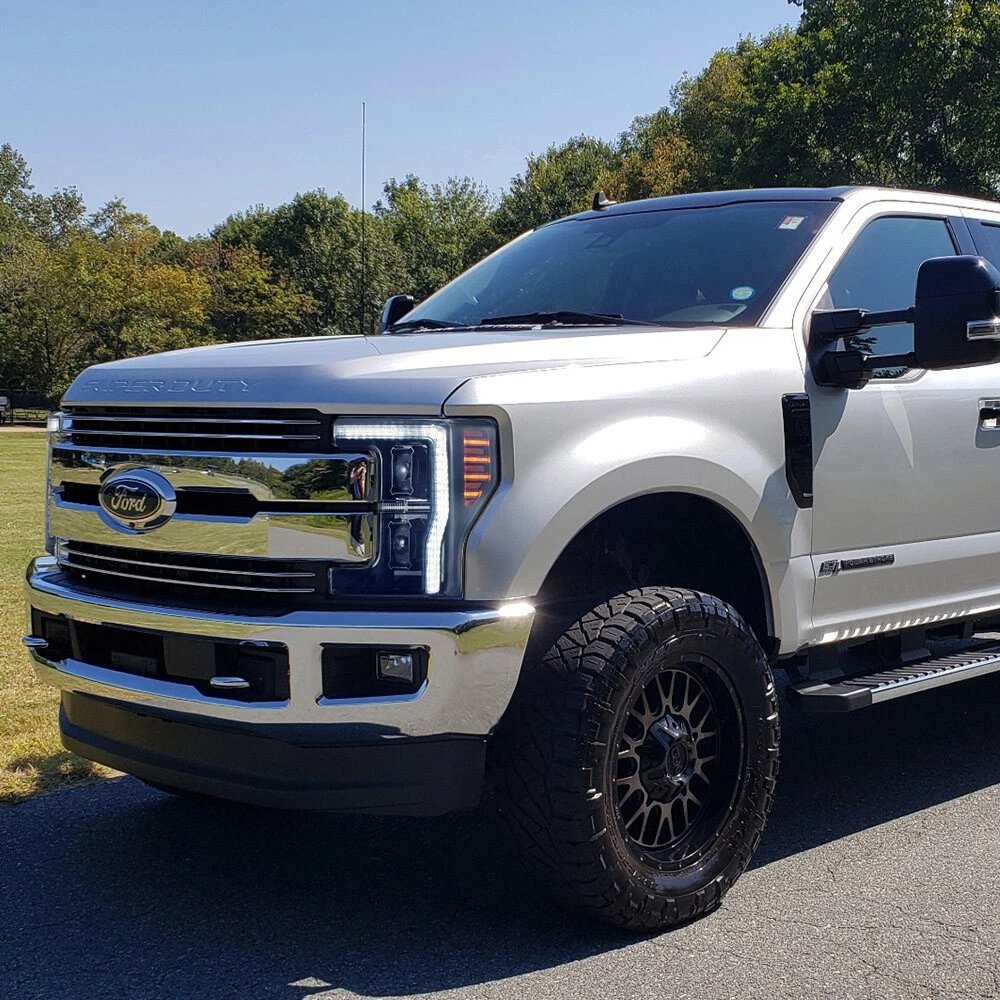 17-19 Ford F250 350 450 F550 Super Duty Vland LED Projector Upgrade Headlights - Image 12