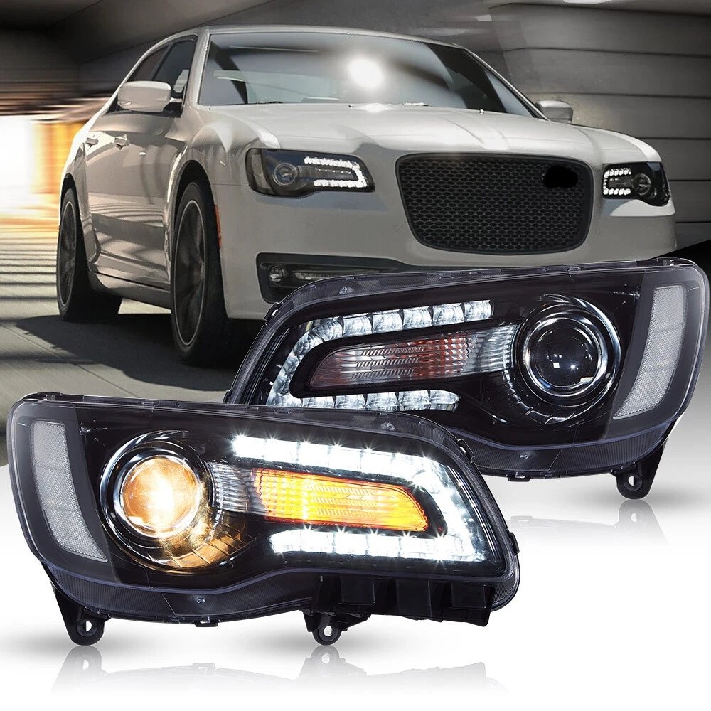 Vland 2011-2023 Chrysler 300/300C Headlights W/LED Dual Beam Projector - Image 3