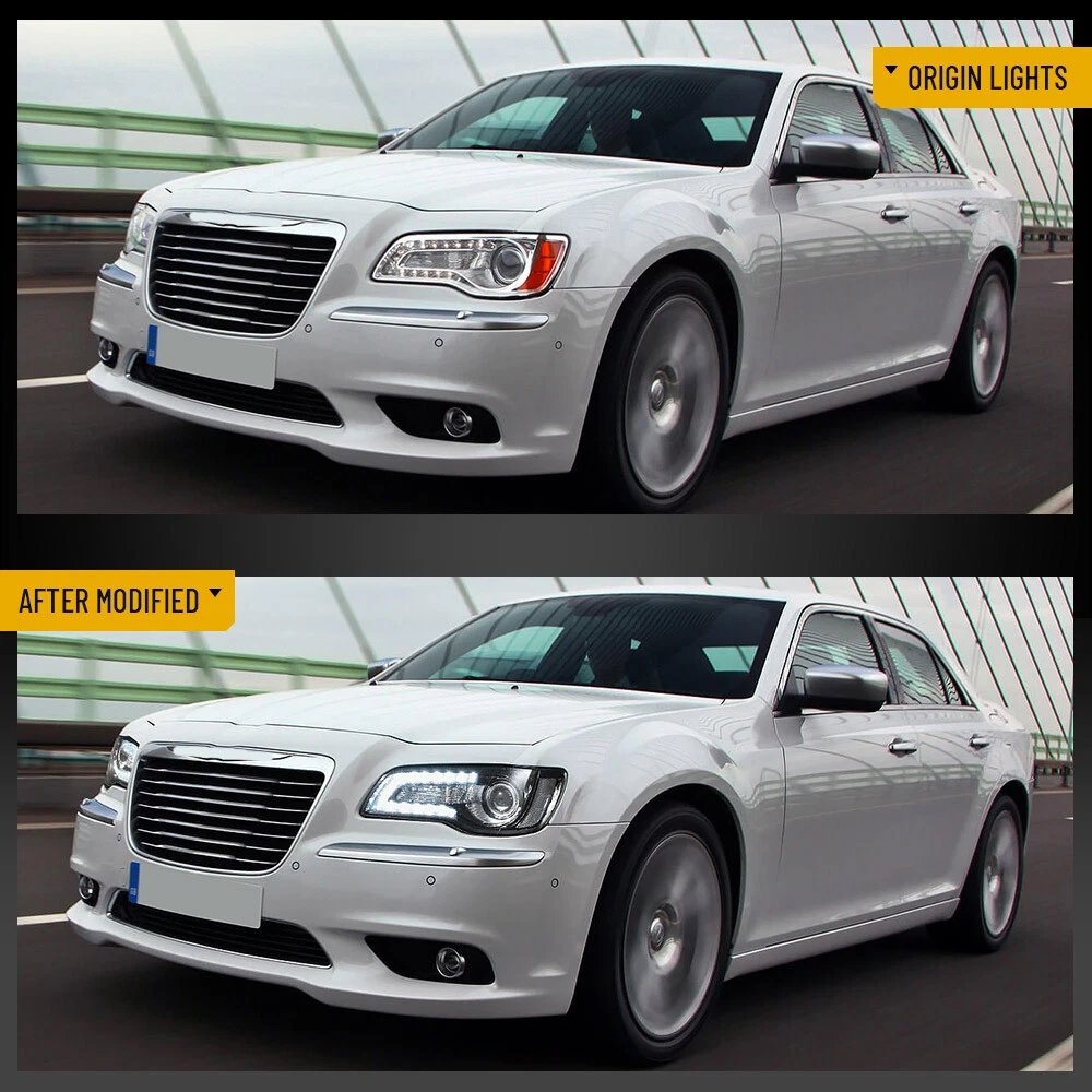 Vland 2011-2023 Chrysler 300/300C Headlights W/LED Dual Beam Projector - Image 4