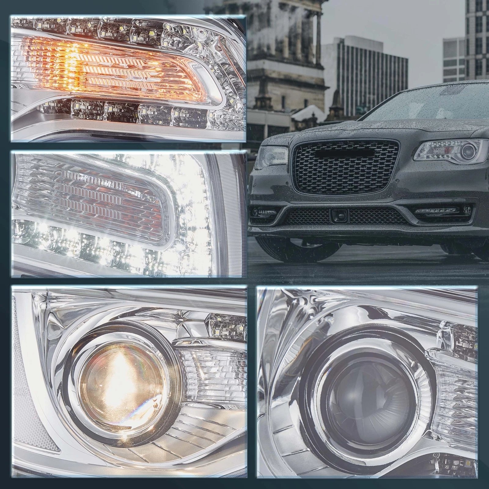 Vland 2011-2023 Chrysler 300/300C Headlights W/LED Dual Beam Projector - Image 21