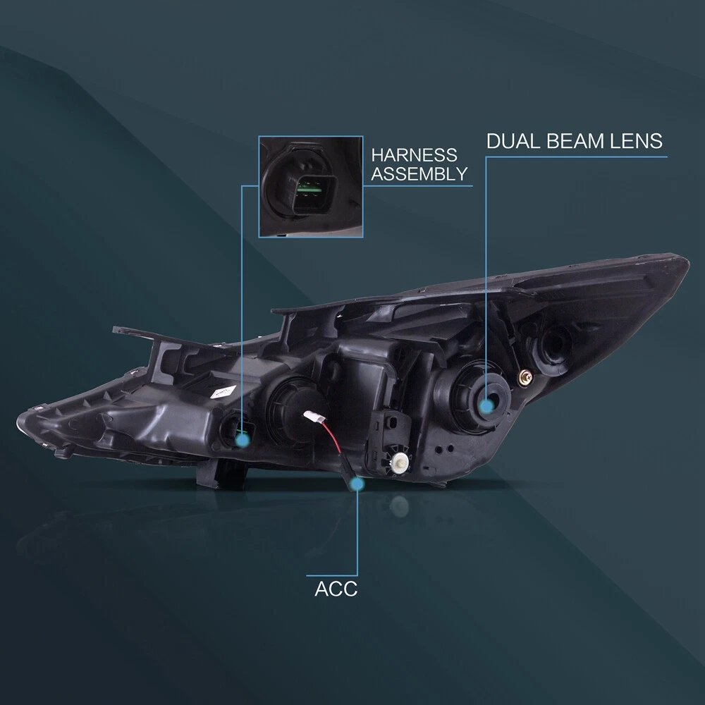 Hyundai Sonata Headlights For 2011-2014 - Image 3