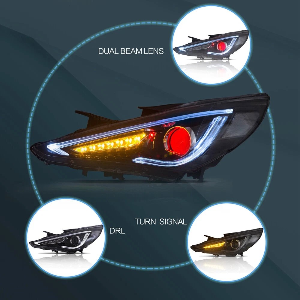 Hyundai Sonata Headlights For 2011-2014 - Image 15