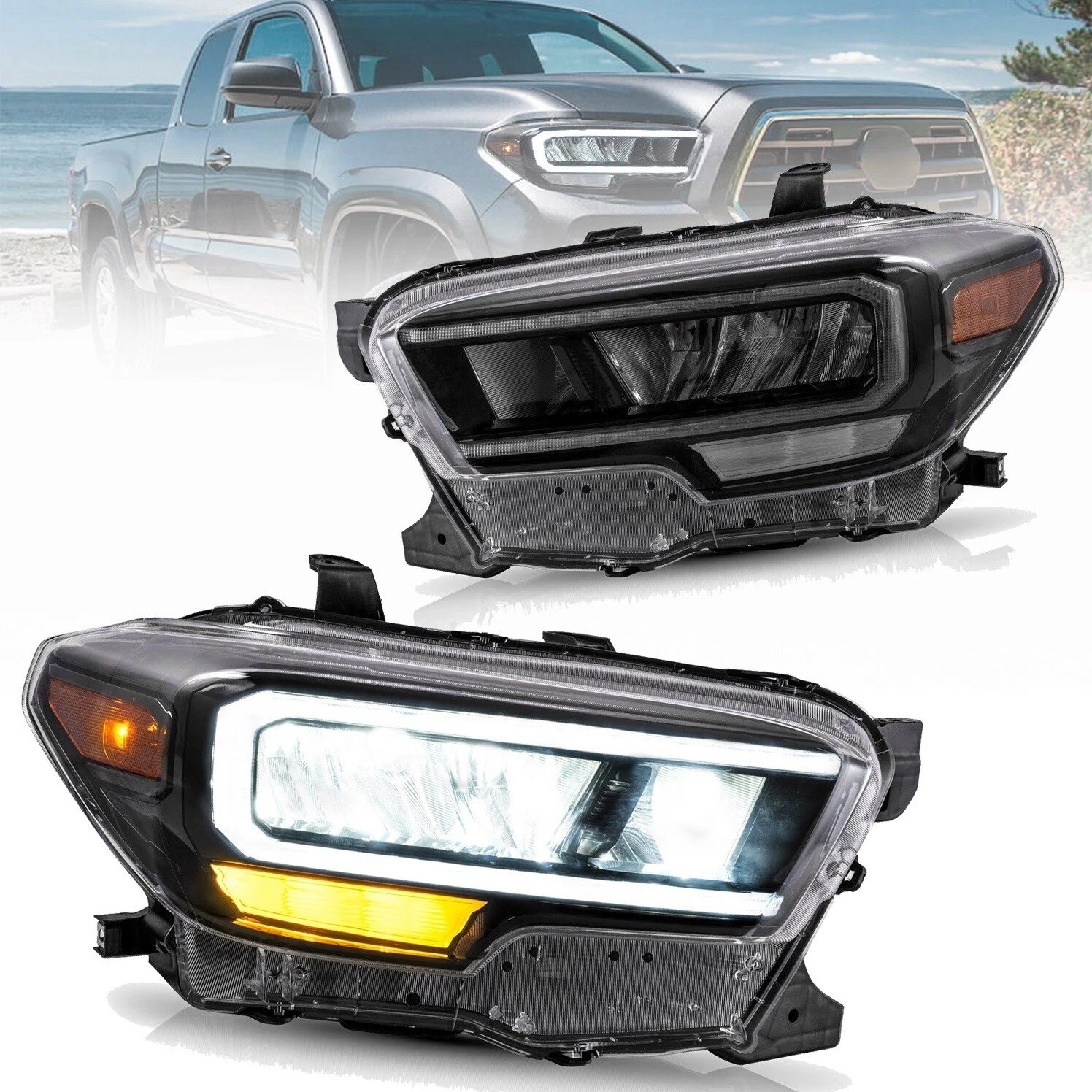Toyota Tacoma Headlights For 2016-2023