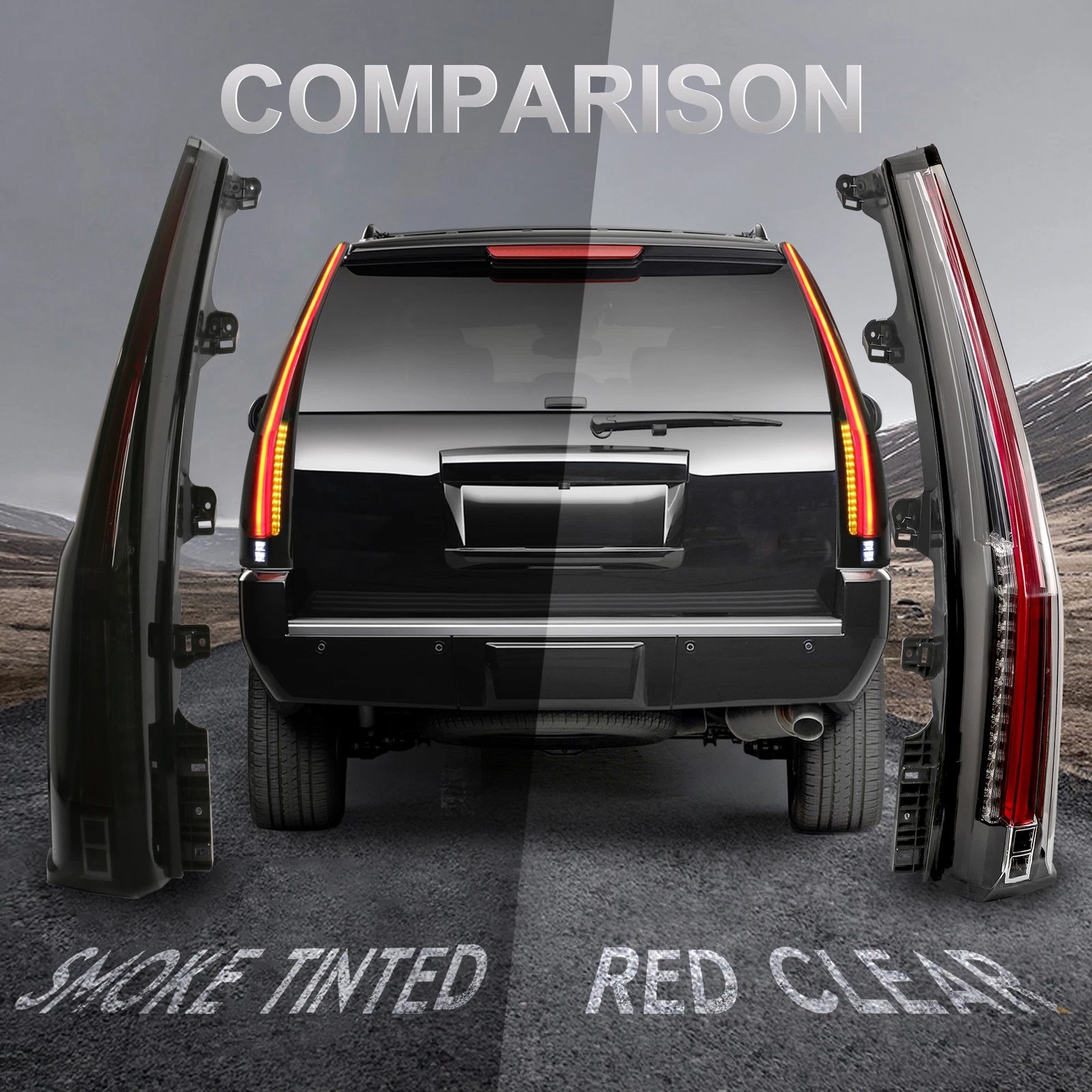 Vland 15-20 (4th Gen) GMC Yukon Tail Lights With Upgrade LED Kit - Image 6