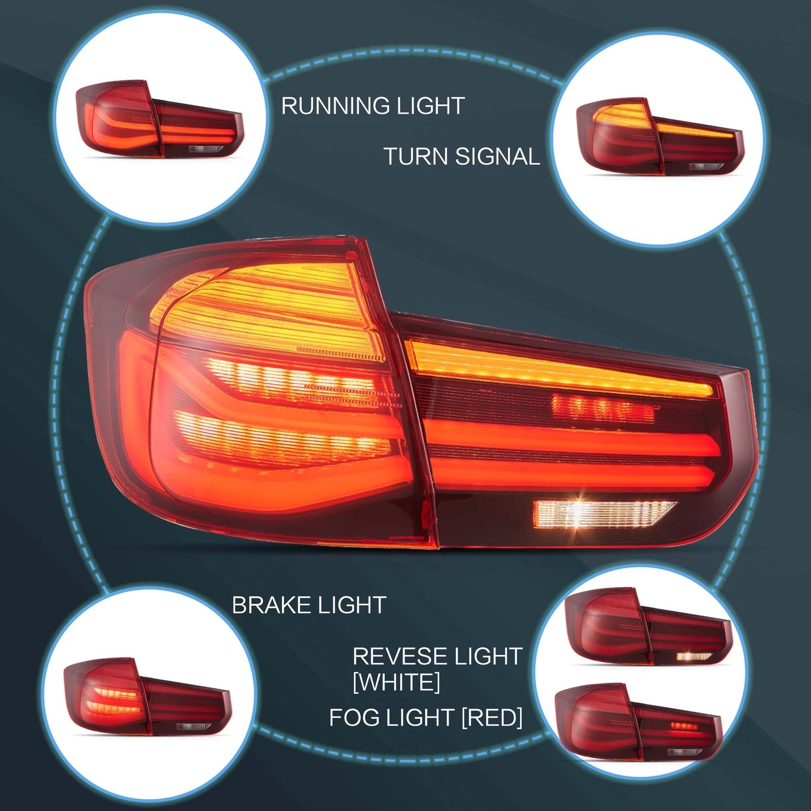 Tail Lights LCI-Style for 12-19 BMW 3 Series F31 S/Wagon - Image 2