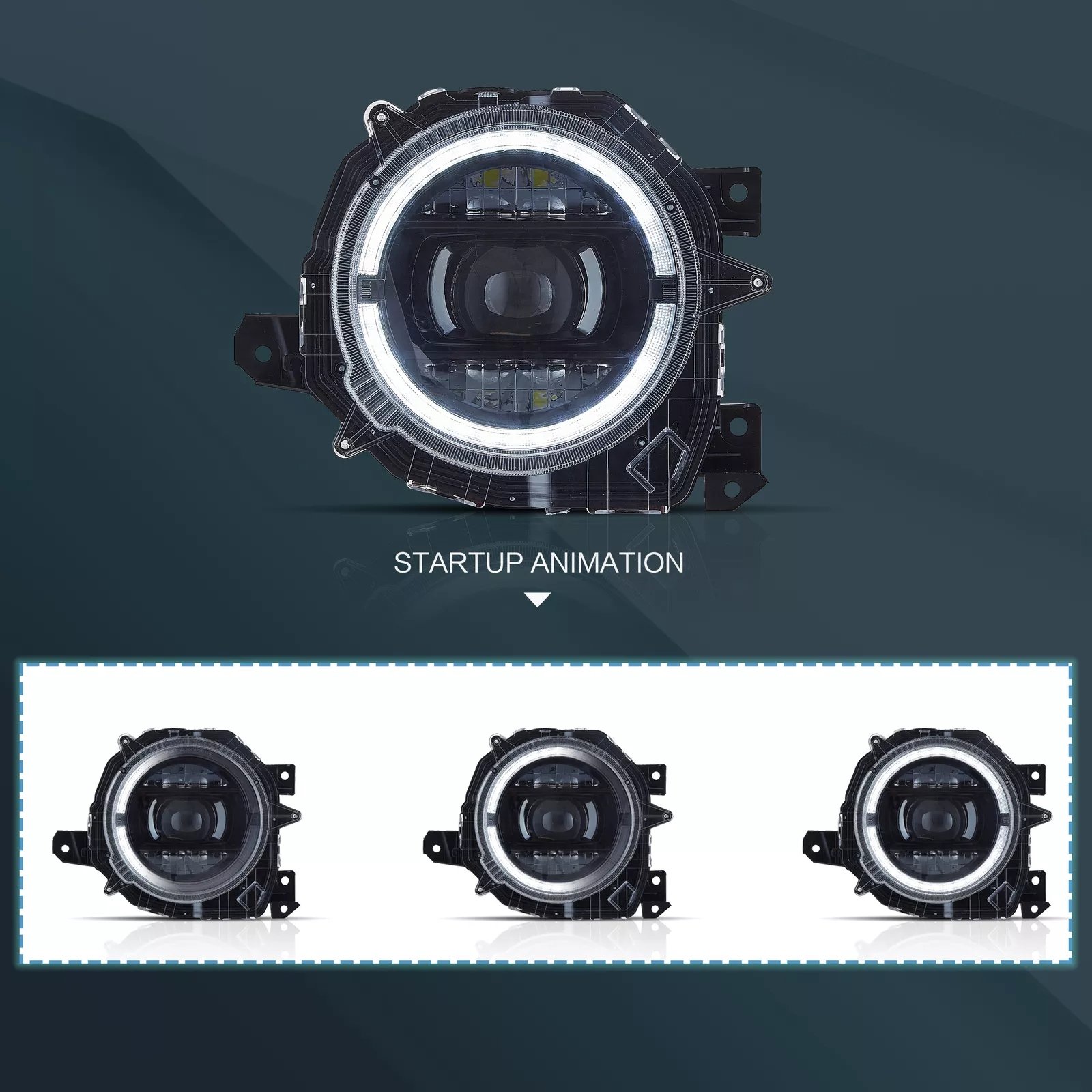 VLAND Headlights for 19-23 Suzuki Jimny Full LED Dual Beam Projector Upgrade - Image 4